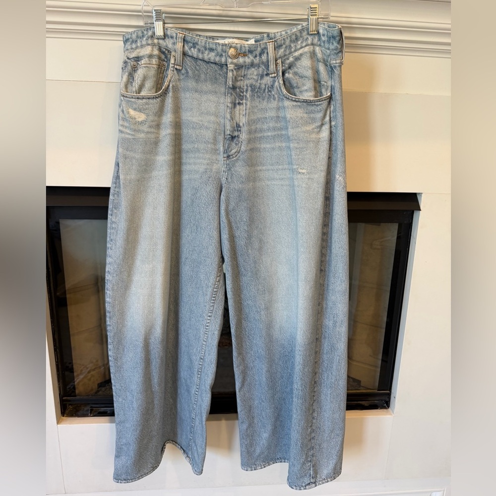 Rag & Bone Miramar Wide Leg Denim Sweatpant-Jeans 32 EUC!